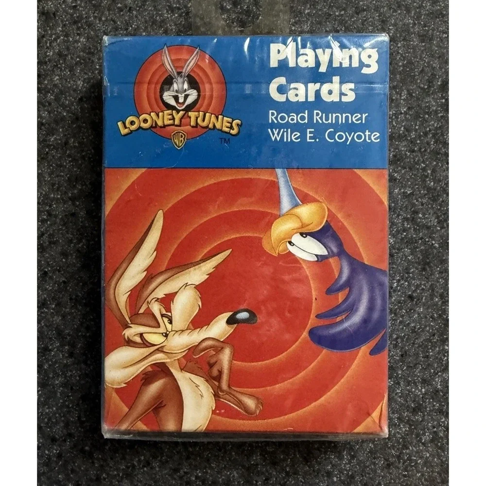 Vintage 1997 Looney Tunes Playing Cards  Road Runner & Wile E. Coyote SEALED